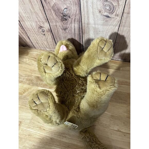 Early Build a Bear Golden Tan Yellow Lab Puppy Plush Stuffed Dog Labrador Heavy - Picture 6 of 9